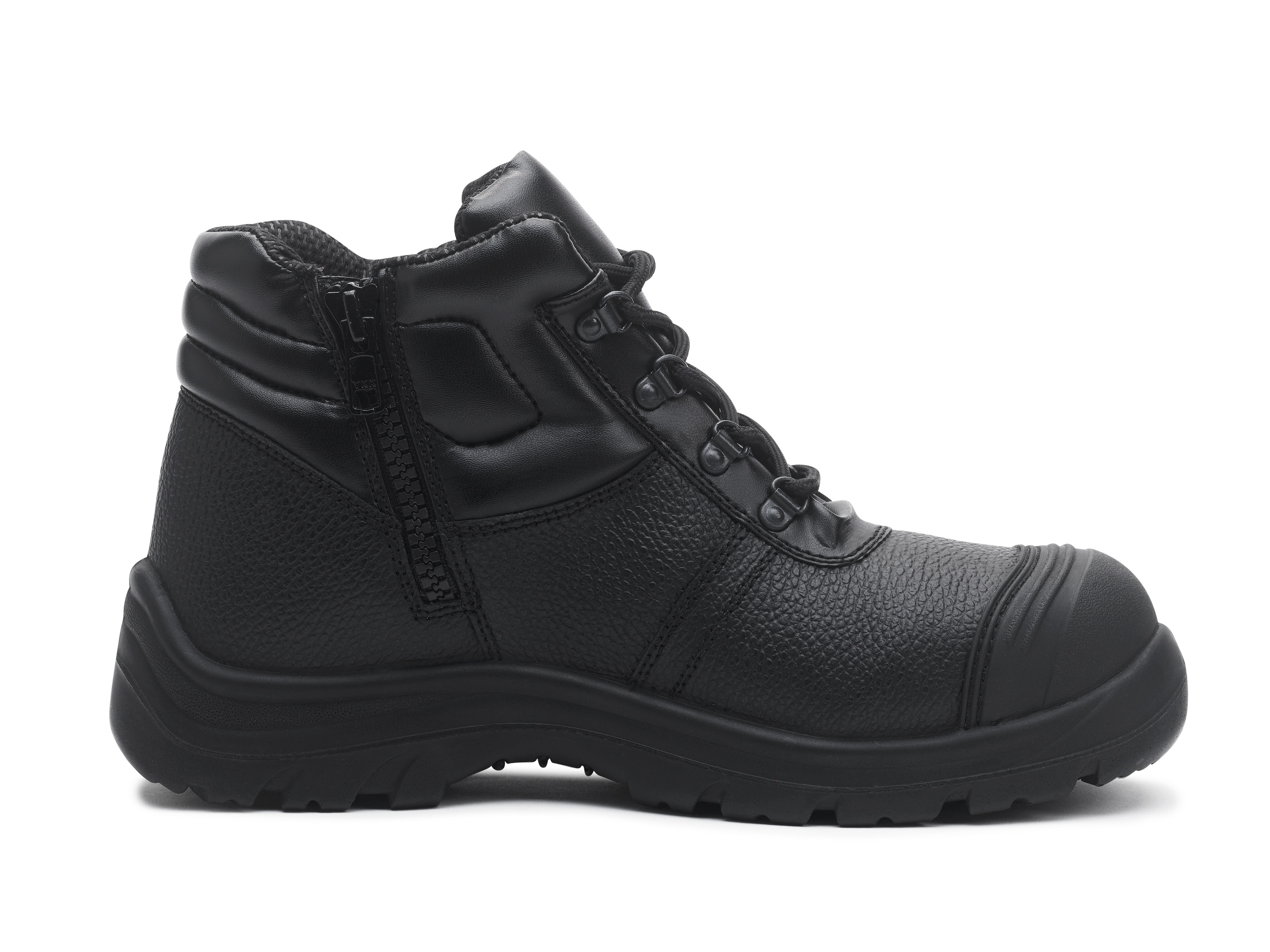 Shop Robuck Tongariro Zip Safety Boot Black Robuck Safety Gear