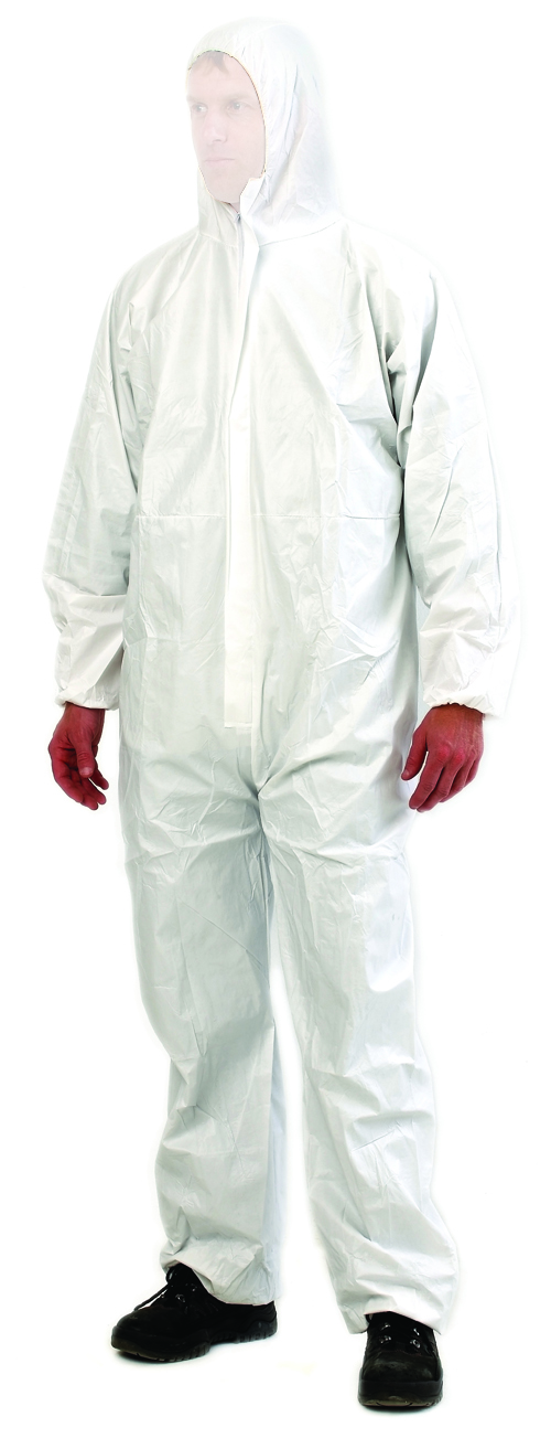 White Titan T380 Disposable Overalls Type 5/6 | Overalls NZ | Leedsafe
